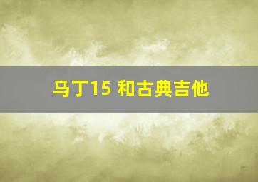 马丁15 和古典吉他